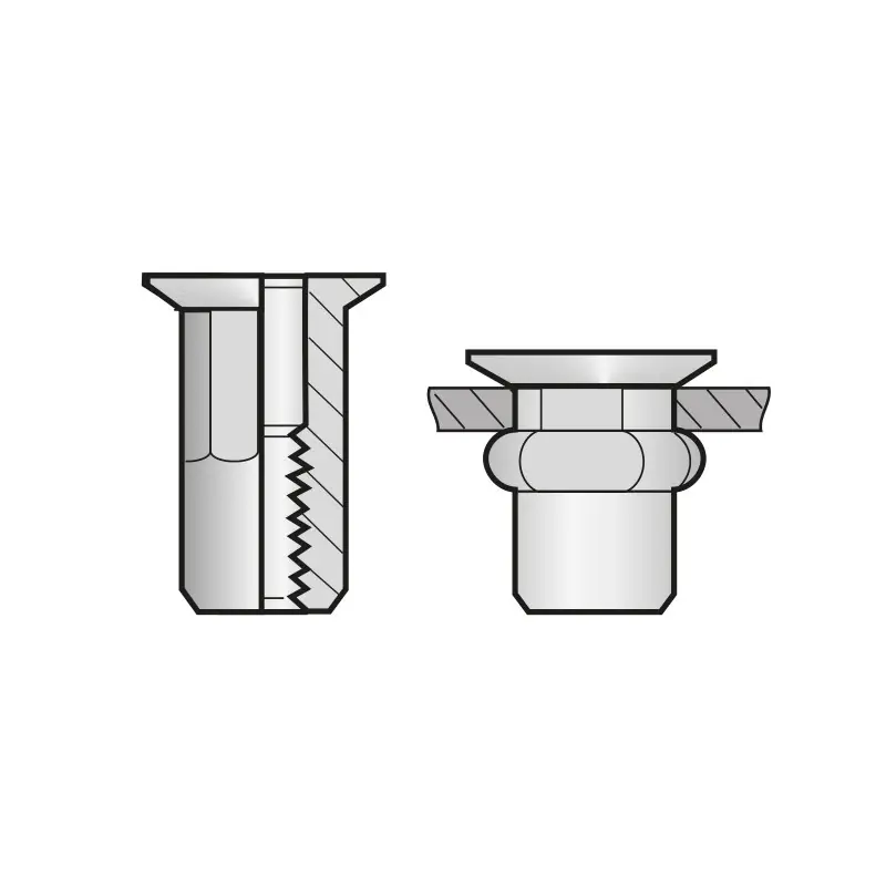 Piulita-nit semihexagonale cap tesit, inox, Bralo Preț promoțional