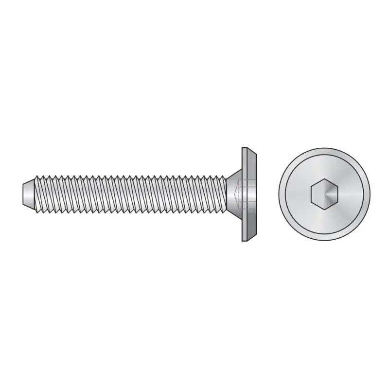 Bestseller Surub cu filet M8, cap cilindric, locas Inbus SW 5, ambalare 100 buc/pachet, Rocast
