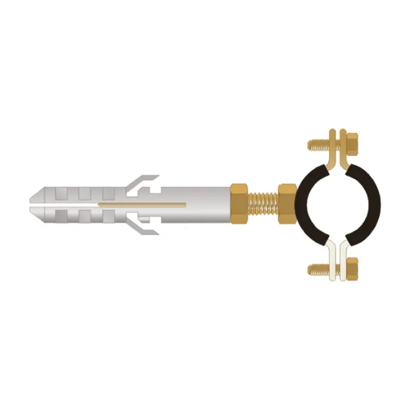 Set colier standard cu protectie de cauciuc + diblu Ø10 x 50 mm, Rocast Ofertă exclusivă