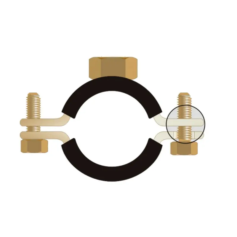 Ultima șansă Colier rapid standard cu protectie de cauciuc - 1/2"/ 20- 26 , Rocast