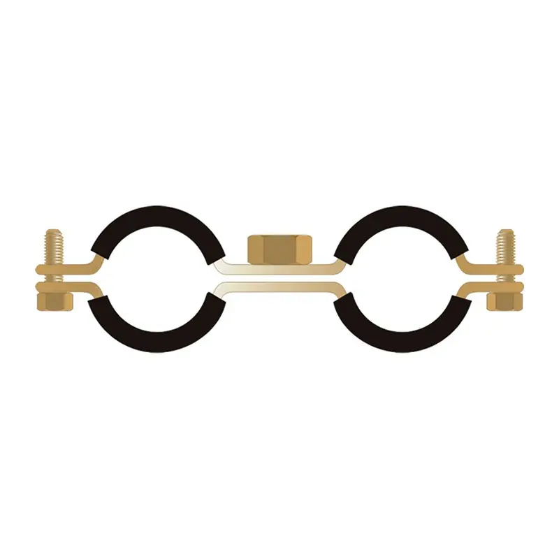 Colier dublu orizontal cu protectie de cauciuc, Rocast Ofertă exclusivă