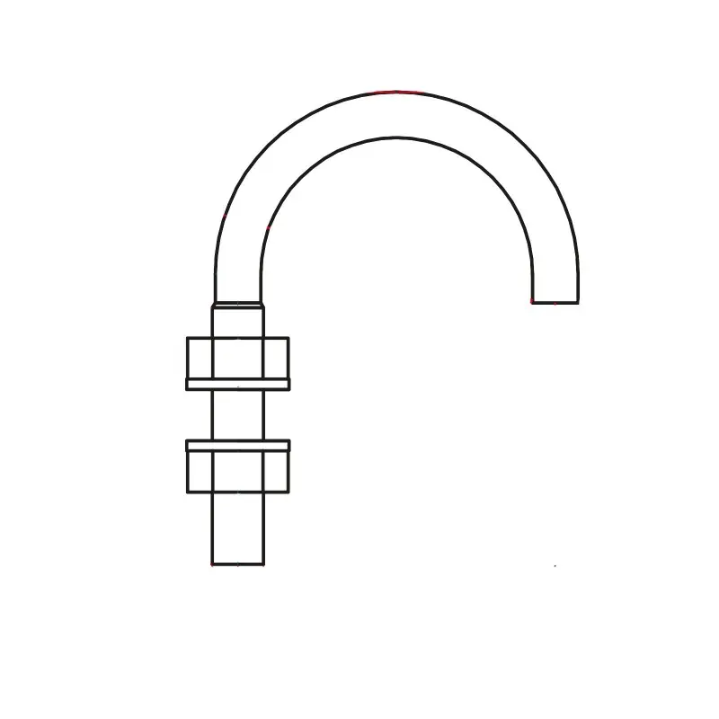 Reducere ColierU, zincat - TIP B, pentru tevi - SIMILAR DIN 3570, Rocast