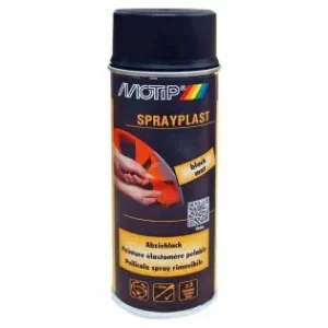 Lichidare de stoc MOTIP Spray Plast Vopsea folie detasabila, 400ml negru mat