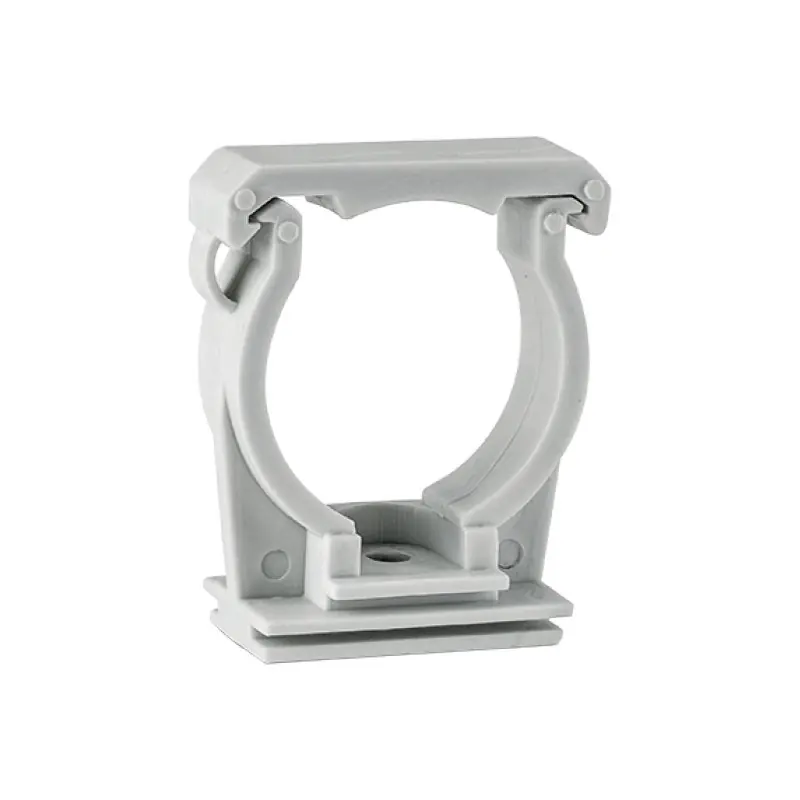 Suport clip simplu cu baza, cu prefilet M6, polipropilena gri, Index Ofertă