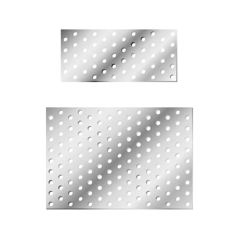 Livrare gratuită Placi perforate, fixare cui ancora Ø4 / șurub Ø5 mm, perforatii Ø5 mm, Rocast