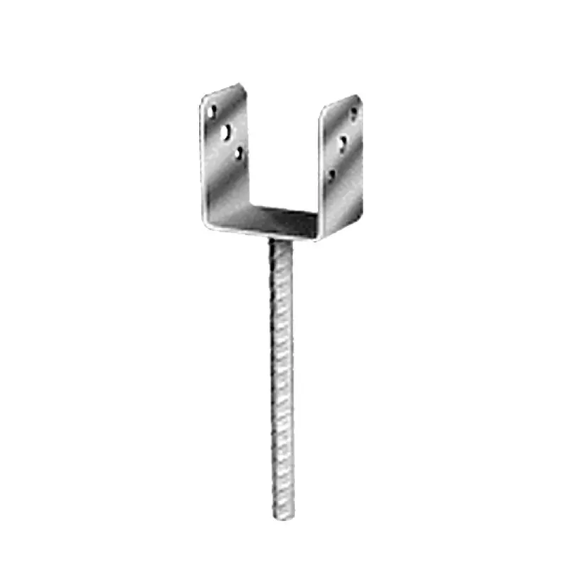 Ieftin Papuc de reazem, tija striata Ø16, fixare cui ancora Ø4 / bolt, perforatii Ø8, Ø11 mm,Rocast