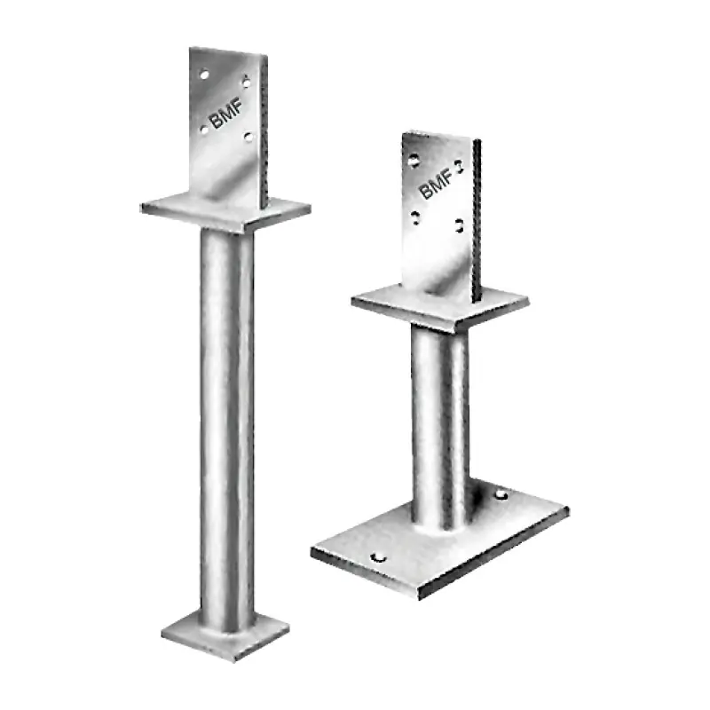 Preț promoțional Papuc de reazem, tija striata Ø42 mm, fixare surub Ø8 mm / bolt, perforatii Ø8.5 mm, Rocast