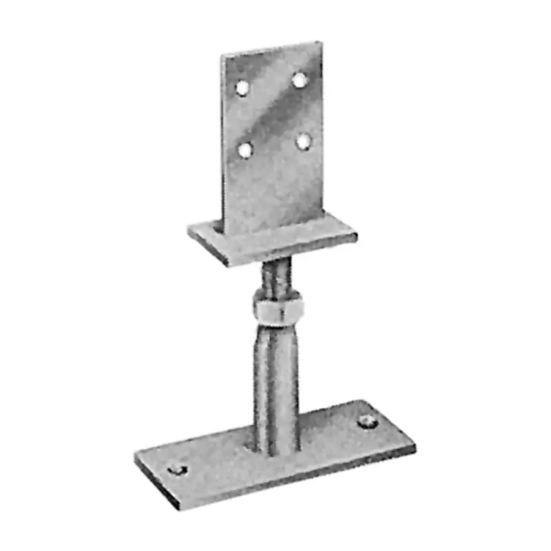 Preț mic Papuci de reazem reglabili, fixare cui ancora Ø4 / surub Ø8 pentru lemn Tip IB - Vario, perforatii Ø8.5, Ø11 mm, Rocast