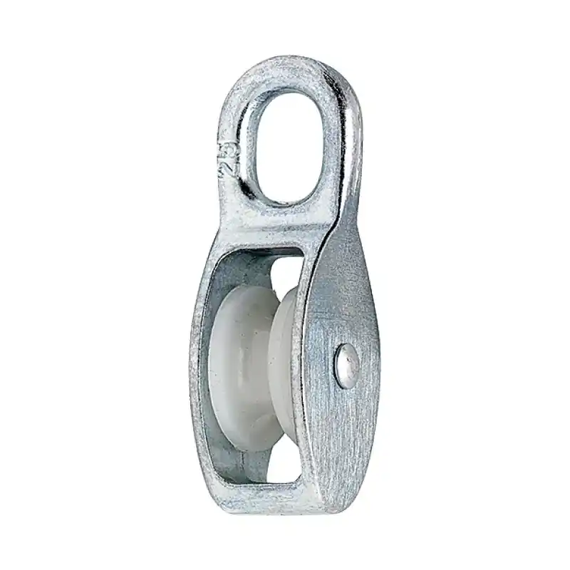 Ultima șansă Palane cu o roata din nailon, otel zincat, Dulimex