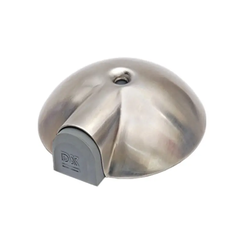 Opritor de usa din inox, pentru podea, tampon leteral din cauciuc, Dulimex Promoție