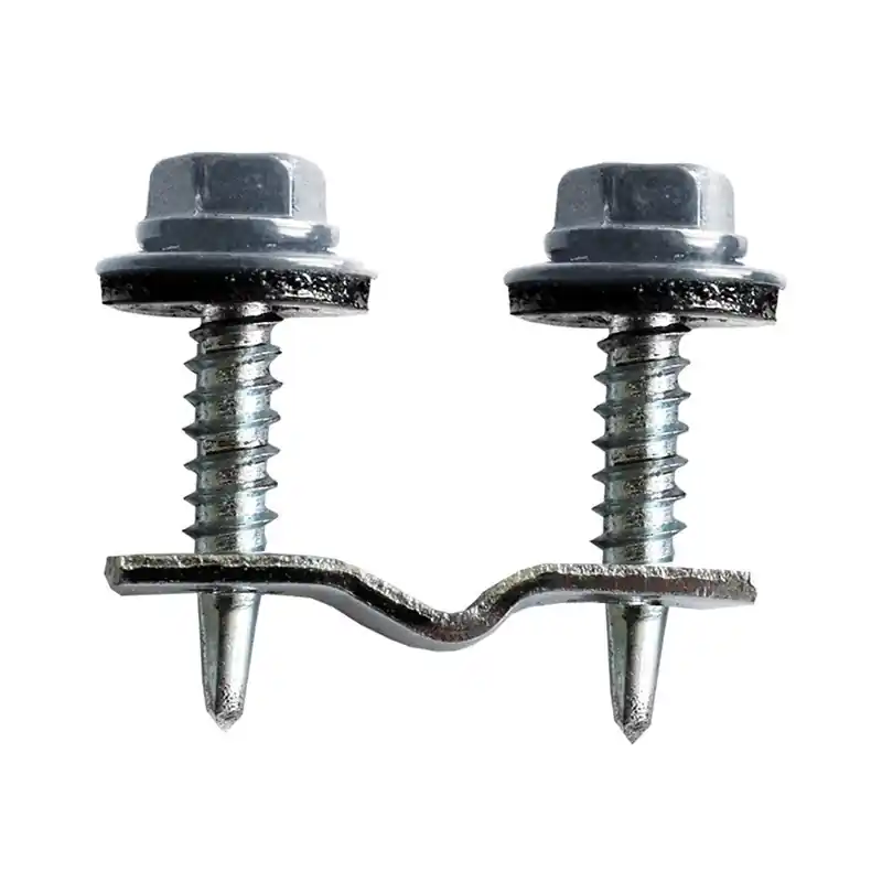 Clema de prindere panou policarbonat pe gard bordurat, executate din banda 12 x 1.5 mm, Rocast Chilipir