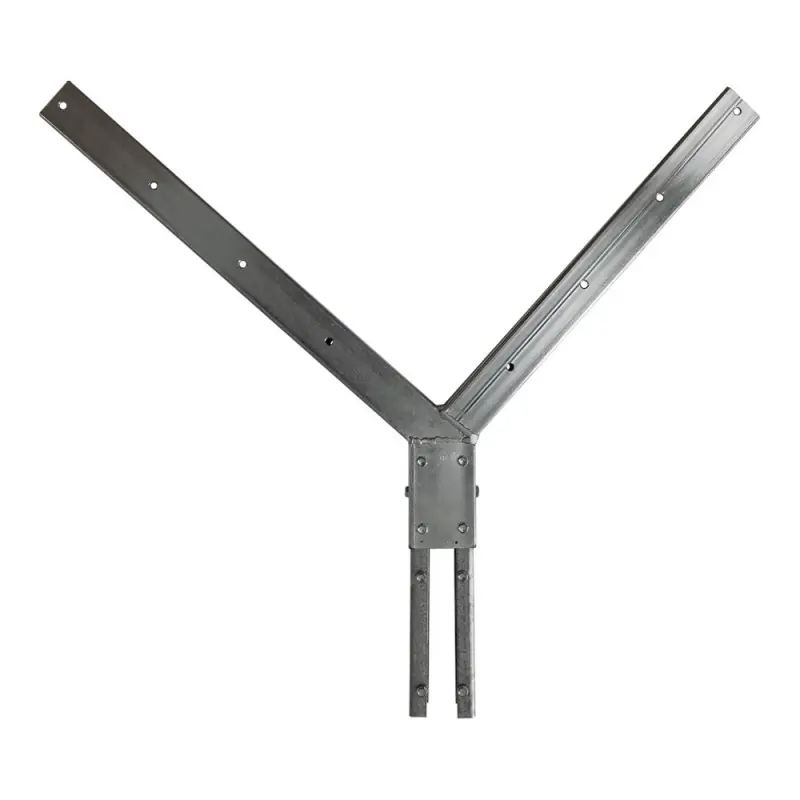 Suport dublu pentru prinderea sarmei ghimpate - serie grea, dimensiuni stalp 60 x 40 mm, Rocast Discount