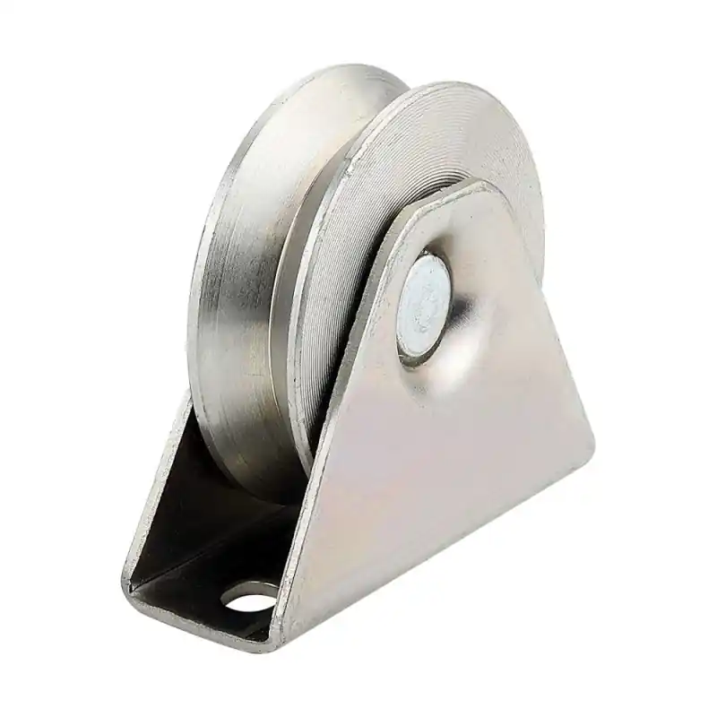 Vezi acum Roata culisanta cu doi rulmenti, zincata, D58 mm, 26 x 37 x 67 mm, max. 150 kg, suport exterior, profil V, Rocast