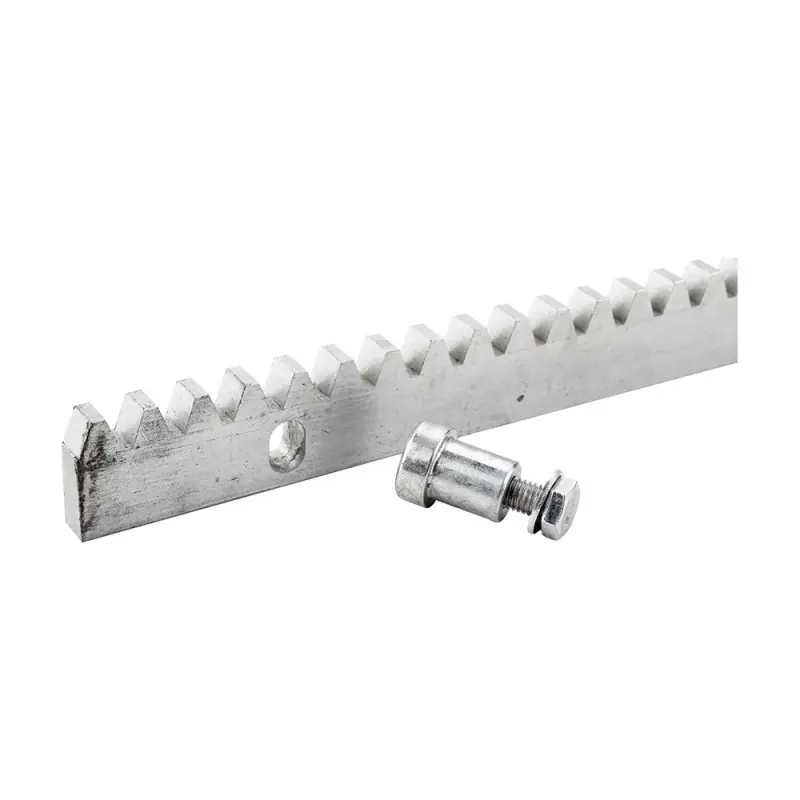 Cremaliera din otel, zincat, A12 mm, 1 metru, Rocast Plată securizată