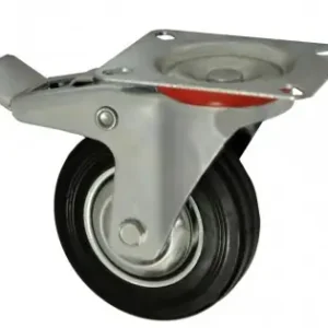 Transport gratuit Roata carucior 5" - talpa metal - rulment - 125/37.5-50 - frana