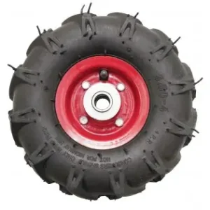 Roata roaba - TT - ax 20mm - rulment - crampoane - 3.50-4 4PR Reducere extra