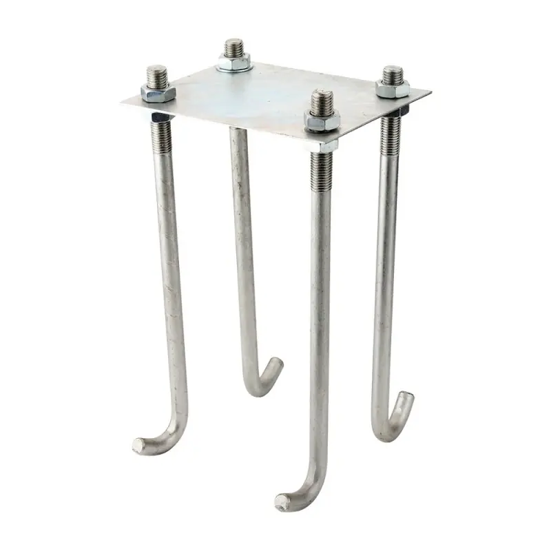 Platou de fixare pentru dispozitiv cu 8 roti, zincat, serie usoara, Rocast Preferatul clienților