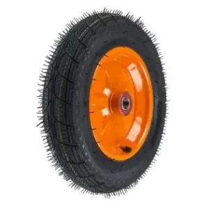 Roata roaba - TT - rulment - mixt - janta stea portocalie - 3.50-8 8PR Doar azi