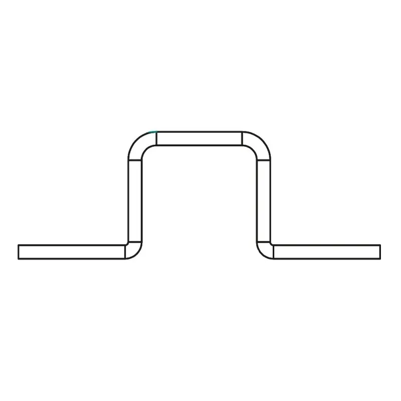 Brida zincata135 x 48 x 5 mm pentru profile 41 x 21 mm, 41 x 41 mm, Rocast Reducere extra