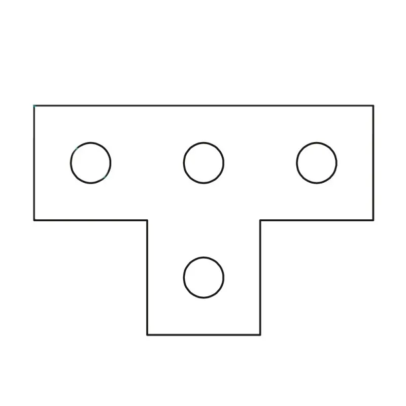 Suport T 120 x 80 x 5 mm pentru profile 41 x 21 mm, Rocast Ofertă