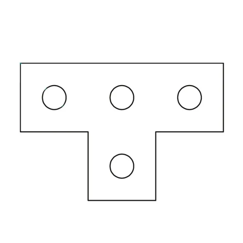 Vezi acum Suport T 135 x 90 x 6 mm pentru profile 41 x 41 mm ,Rocast