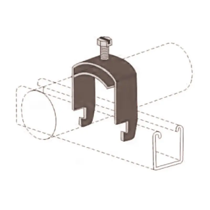 Colier cablu pentru profile, zincate, dimensiuni 1 1/2 inch, Rocast Ofertă specială