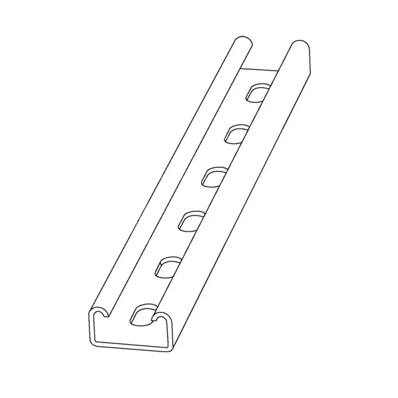 Reducere de preț Profile perforate pentru montaj, sectiune 41 x 21 mm ,Rocast