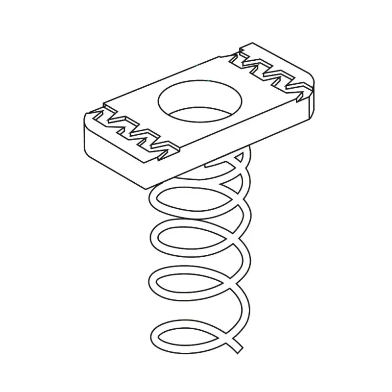 Piulita cu arc pentru profile 41 x 21 si 41 x 41 mm, Rocast Mai ieftin