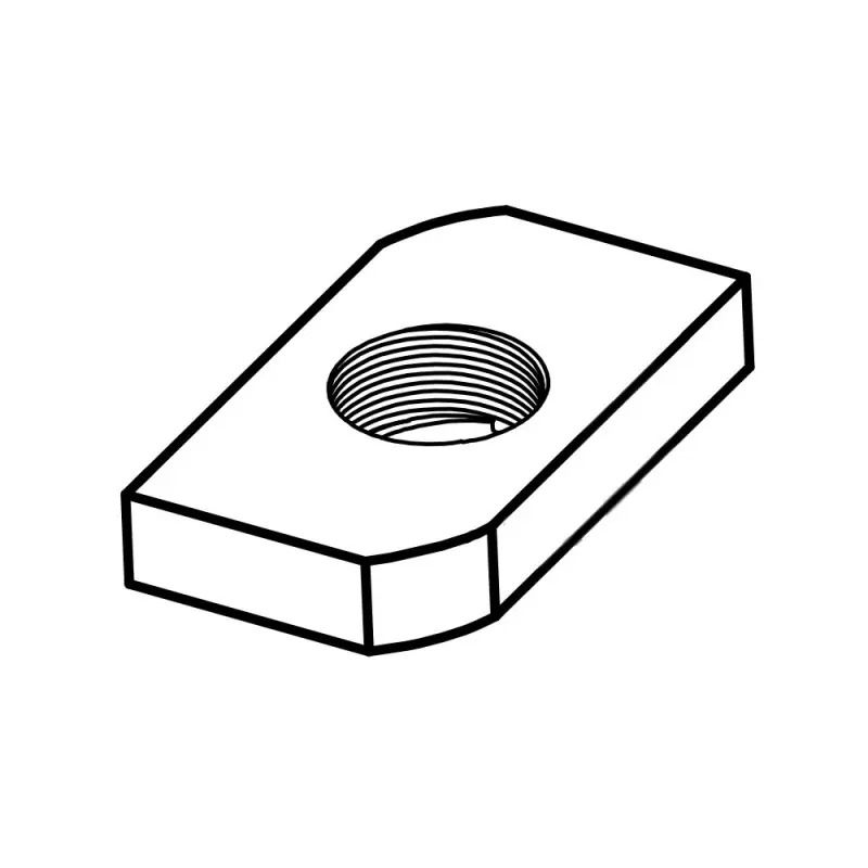 Chilipir Piulita dreptunghiulara pentru profile 27 x 18 și 28 x 30 mm, Rocast