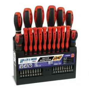Set 36 surubelnite, biti cu suport, otel S2, Hillen&Mohr Ofertă limitată