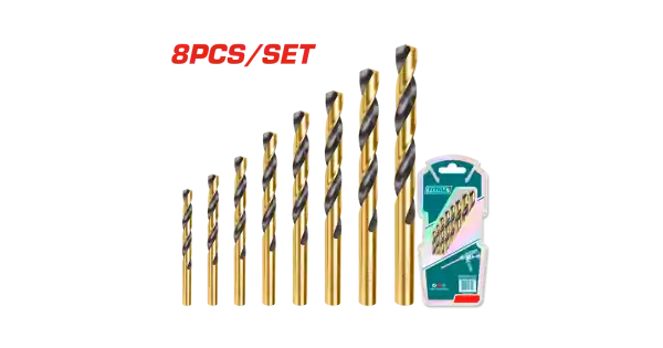 Set 8 burghie, Total, HSS, 2x49-8x117 mm, Multicolor Noutate