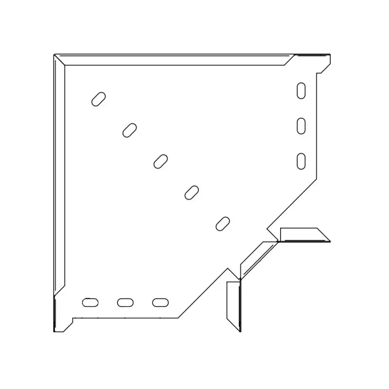 Cot orizontal 90°, tabla zincata ,Rocast Bestseller