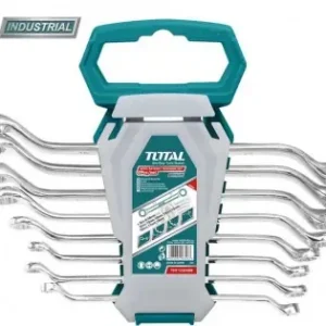 Plată sigură Set 8 chei inelare cu cot - 6-22mm (INDUSTRIAL)