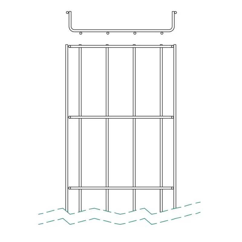 Livrare gratuită Paturi de cabluri zincate, din sarma sudata, 3 metri, Rocast