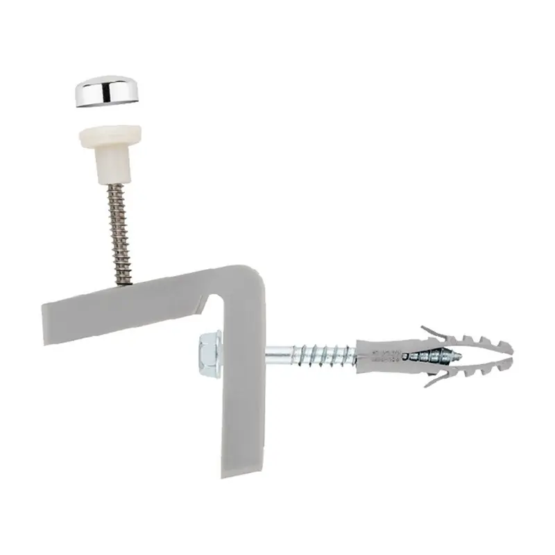 Set fixare WC, multipozitii, orizontal, otel zincat, 6 x 60 mm, Index Plată sigură