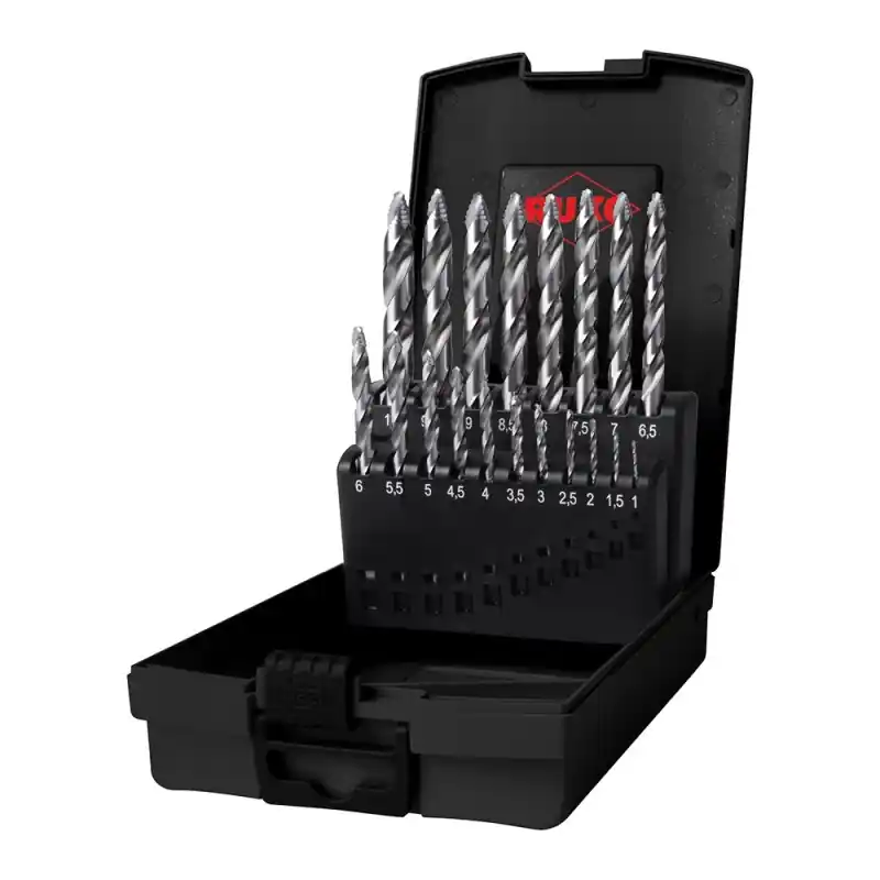 Set Burghie elicoidale Flowstep tip C, DIN 338, HSS-G, 19 piese, Ruko Cumpără online