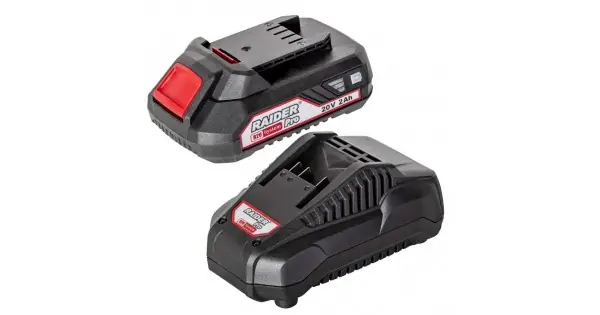 Premium Set incarcator si acumulator Li-ion 20V 2Ah 1h pentru sistemele RDP-R20, Raider,032120