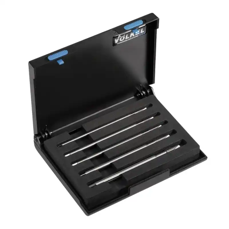 Set tarozi de masina extra-lungi (universali), HSS-E, filet metric, DIN 371, forma B, 150 mm lungime cu coada redusa, Volkel Expediere rapidă