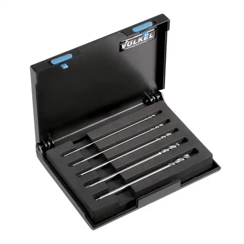 Ofertă limitată Set tarozi de masina extra-lungi (universali), HSS-E, filet metric, DIN 371, forma C/35° RSP, 150 mm lungime, Volkel