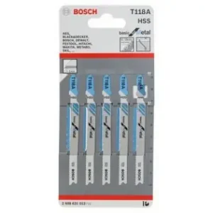Set panze Bosch pentru ferastrau vertical T 118 A 5buc 2 608 631 013 Ultima șansă