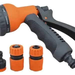 Set pistol pentru udat 8 functii + conectori furtu Ofertă specială