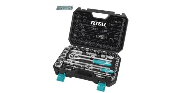 Trusa de chei tubulare 1/2+1/4 cu antrenor 44 piese (INDUSTRIAL) Ofertă limitată