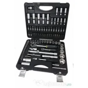 Preț promoțional Trusa tubulare 1/4" & 1/2" x 94 pcs 4 32 mm 72T CRV Topmaster Profesional