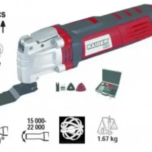 Unealta multifunctionala (renovator) 350 W + accesorii+cutie metalica RDP-OMT02 Raider Popular