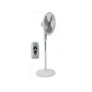 Retur ușor Ventilator cu picior 16" cu telecomanda si timer ALB