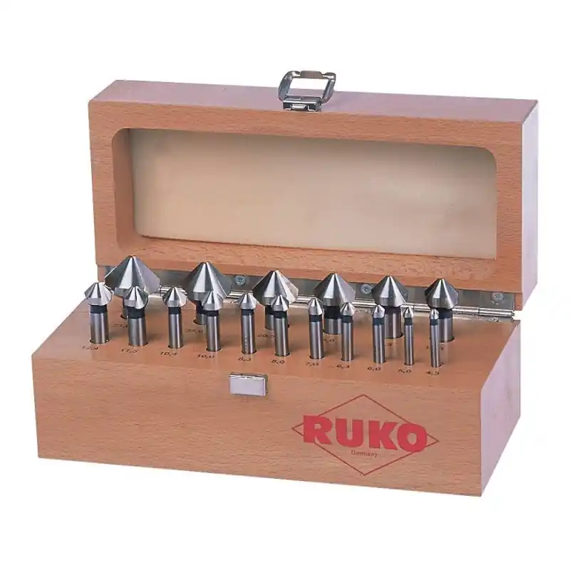 Set de 17 tesitoare c 90 grade rectificate hss caseta din lemn, Ruko Nu rata