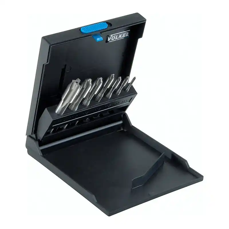 Set 7 tarozi de masina universali, pentru gauri strapunse, scurti, HSS-E, forma B, filet D, VOLKEL Preferatul clienților
