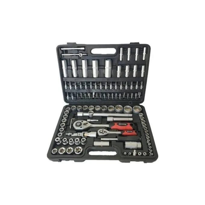 Livrare rapidă Set trusa chei 108 piese, tubulare 1/4" si 1/2", biti, prelungitoare, crom-vanadiu, Campion CMP1647