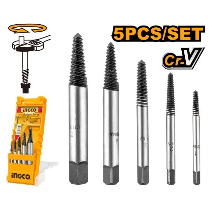 Extractor Suruburi Set 5 buc INGCO ASE008 Mai ieftin