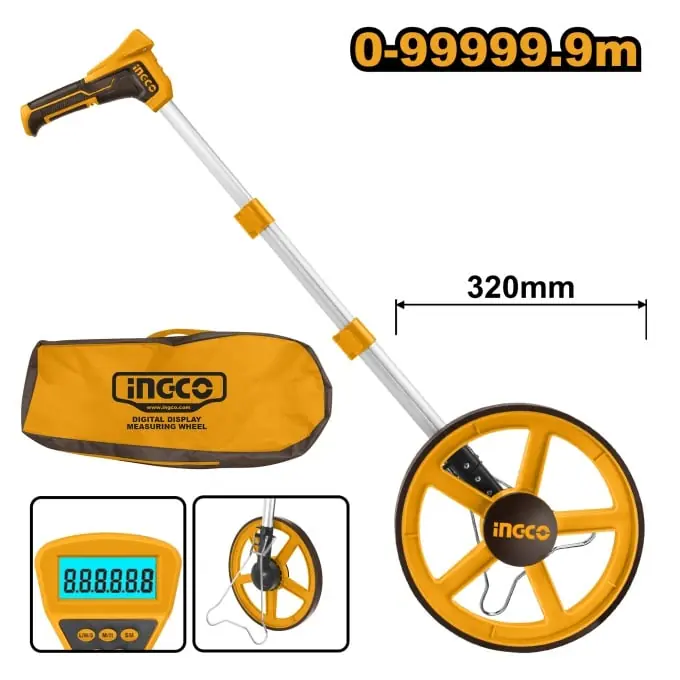 Cumpără online Roata Masura cu Contor Digital ruleta Ingco HDMW23